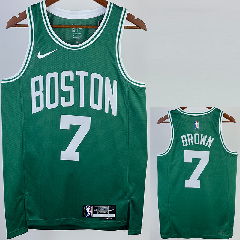 22-23 CELTICS BROWN #7 Green Top Quality Hot Pr...