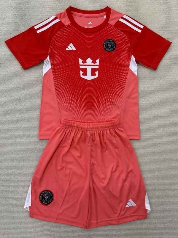 25-26 Inter Miami Orange GoalKeeper Kids Soccer Jersey