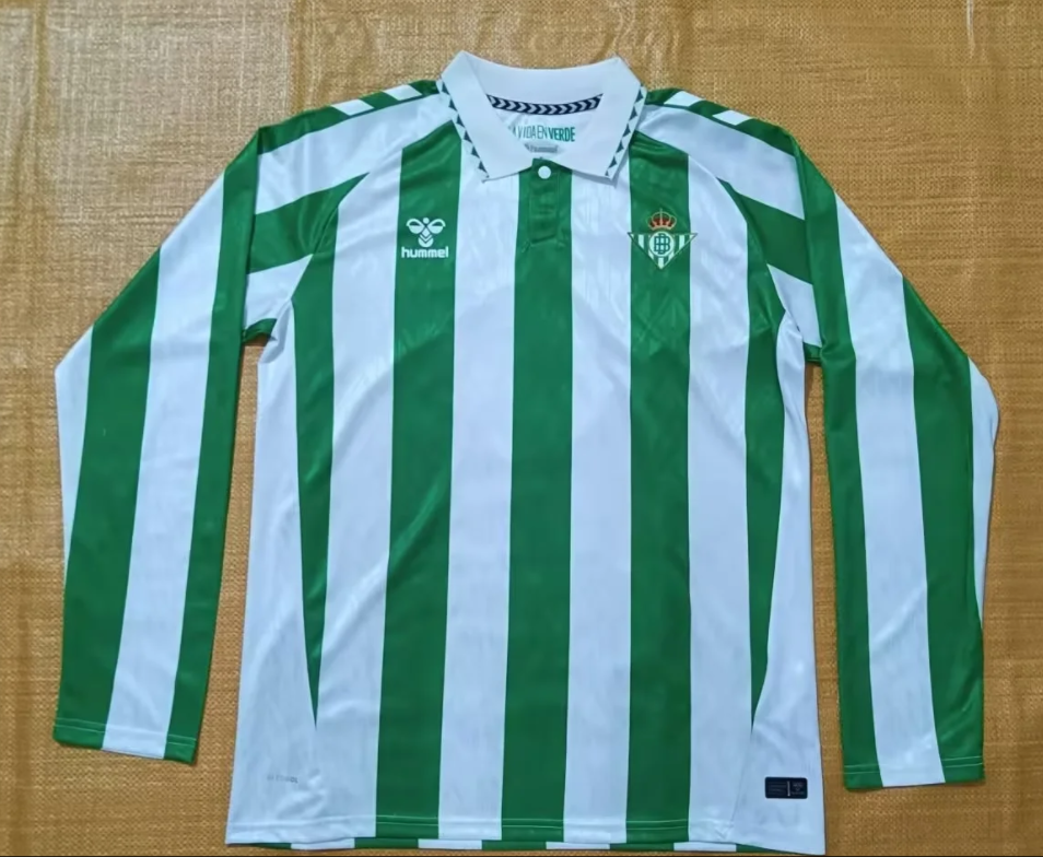 24-25 Real Betis Home Long Sleeve Soccer Jersey (长袖)