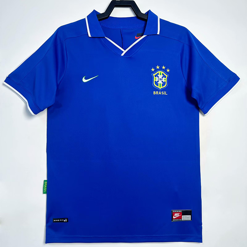 1997 Brazil Away Retro Soccer Jersey
