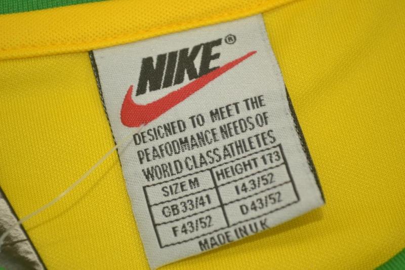 2000 Brazil Home Yellow Retro Soccer Jersey
