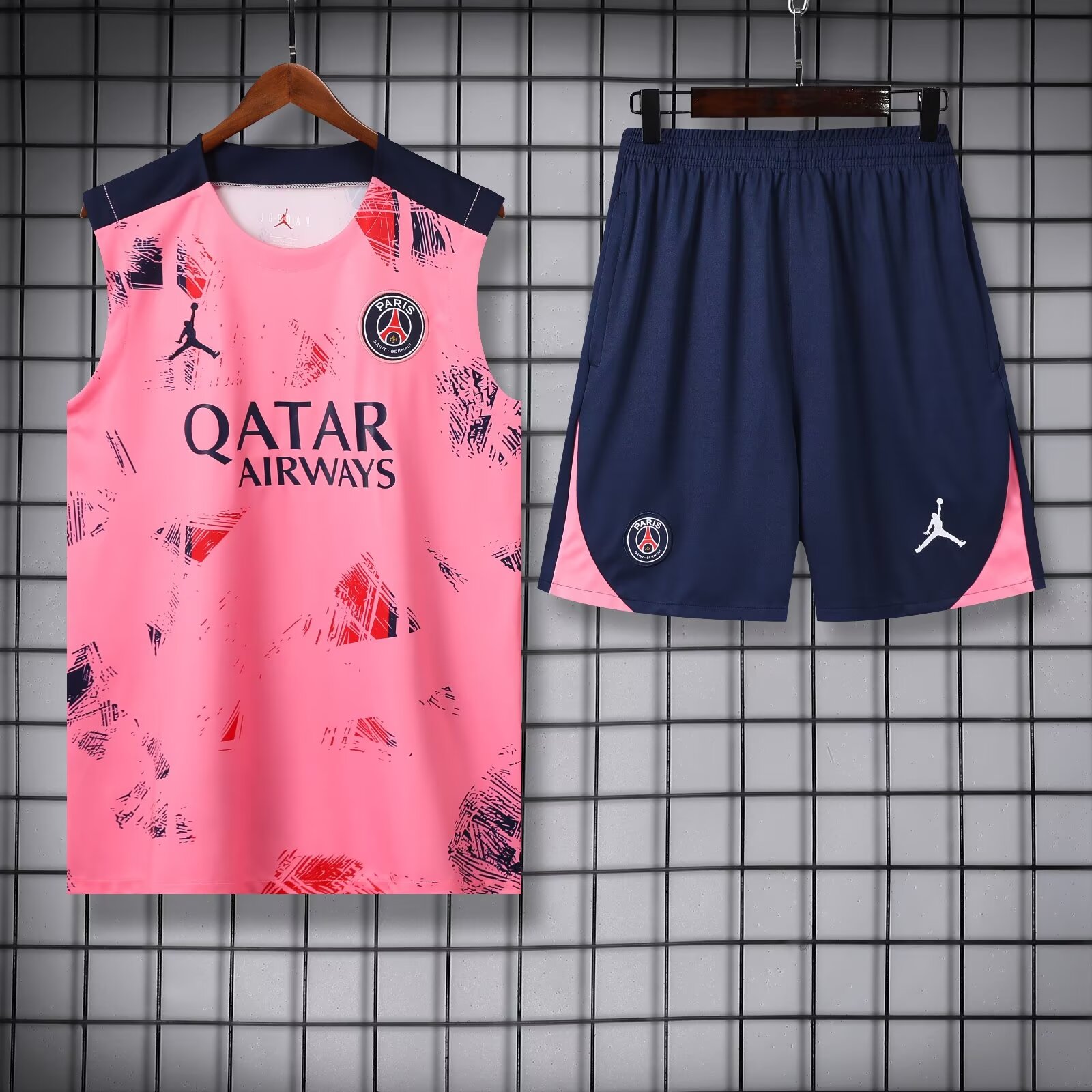 24-25 PSG Pink Tank top and shorts suit
