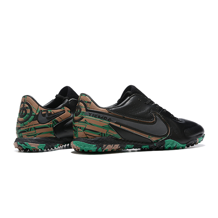 Streetgato Soccer Shoes-Black/Green-6261817