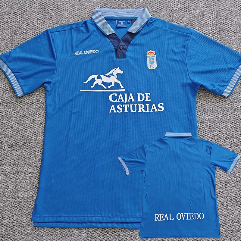1996-1997 Real Oviedo Home Retro Soccer Jersey