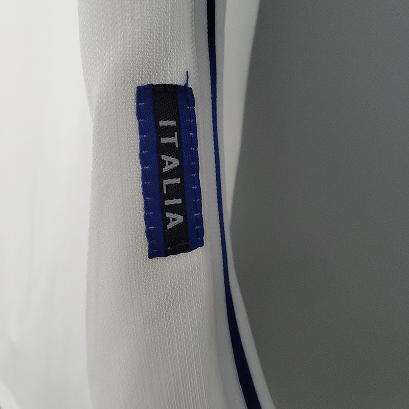 1998 Italy Away White Retro Soccer Jersey