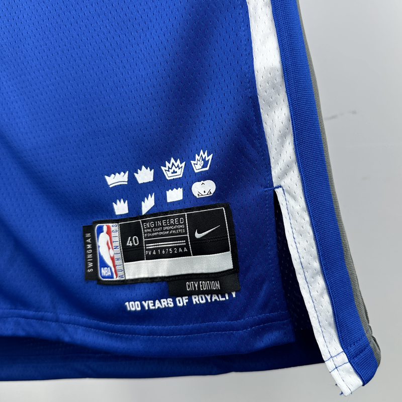 23-24 Kings SABONIS #11 Blue City Edition Top Quality Hot Pressing NBA Jersey