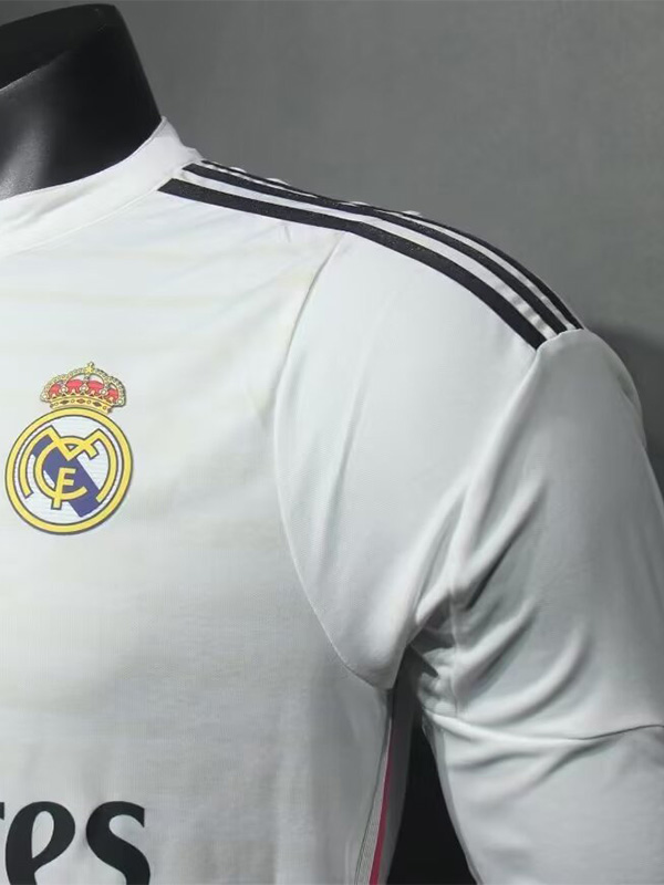 2014-2015 RMA Home Player Version 长袖球员 Long Sleeve Retro Soccer Jersey