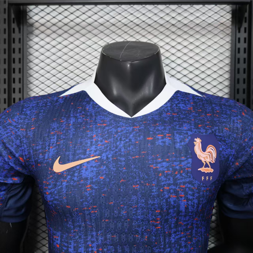 25-26 France W Royal Blue Player Version Soccer Jersey