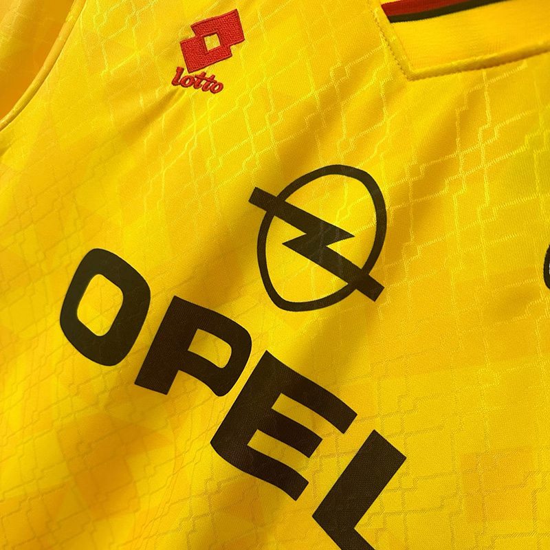1995-1996 ACM Away Yellow Retro Soccer Jersey