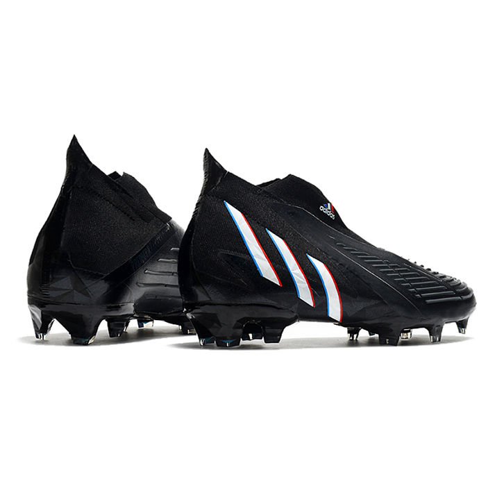 Predator Edge+ FG Soccer Shoes-Black/White-9771315