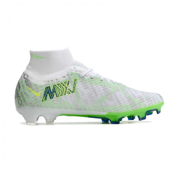 Air Zoom Mercurial Superfly IX Elite FG High Soccer Shoes-Green/White-4123622
