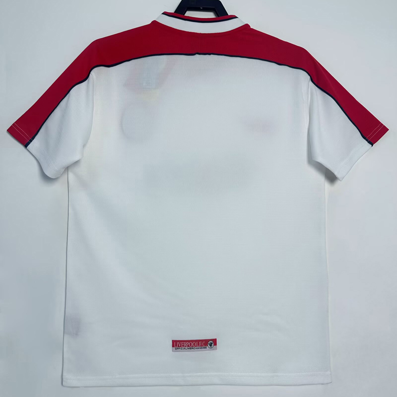 1998-1999 LIV Away White Retro Soccer Jersey