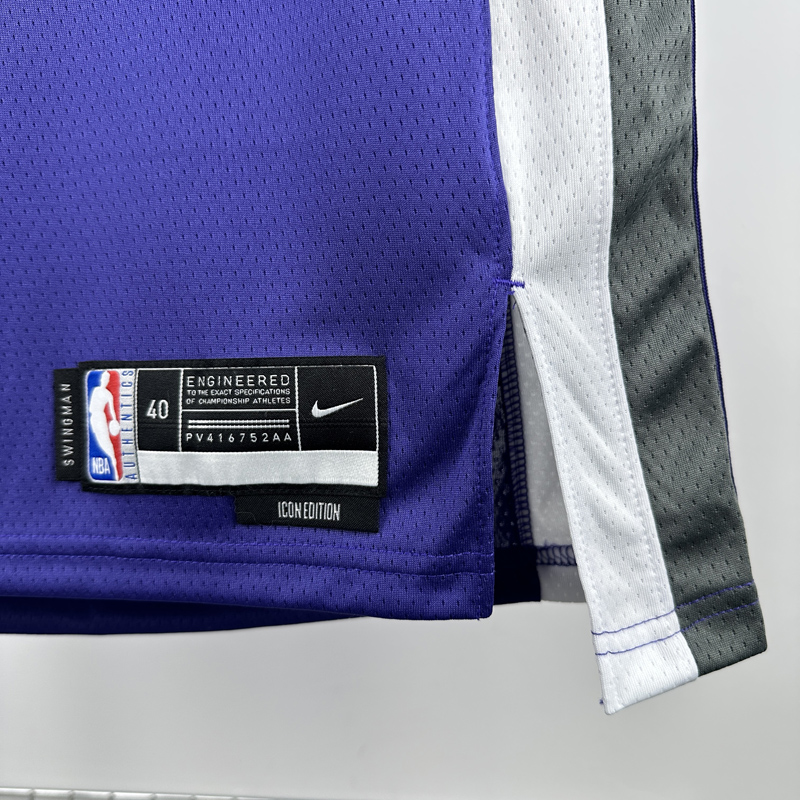 22-23 Kings SABONIS #11 Purple Top Quality Hot Pressing NBA Jersey