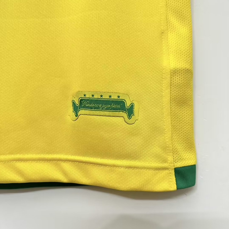 2006 Brazil Home Retro Soccer Jersey