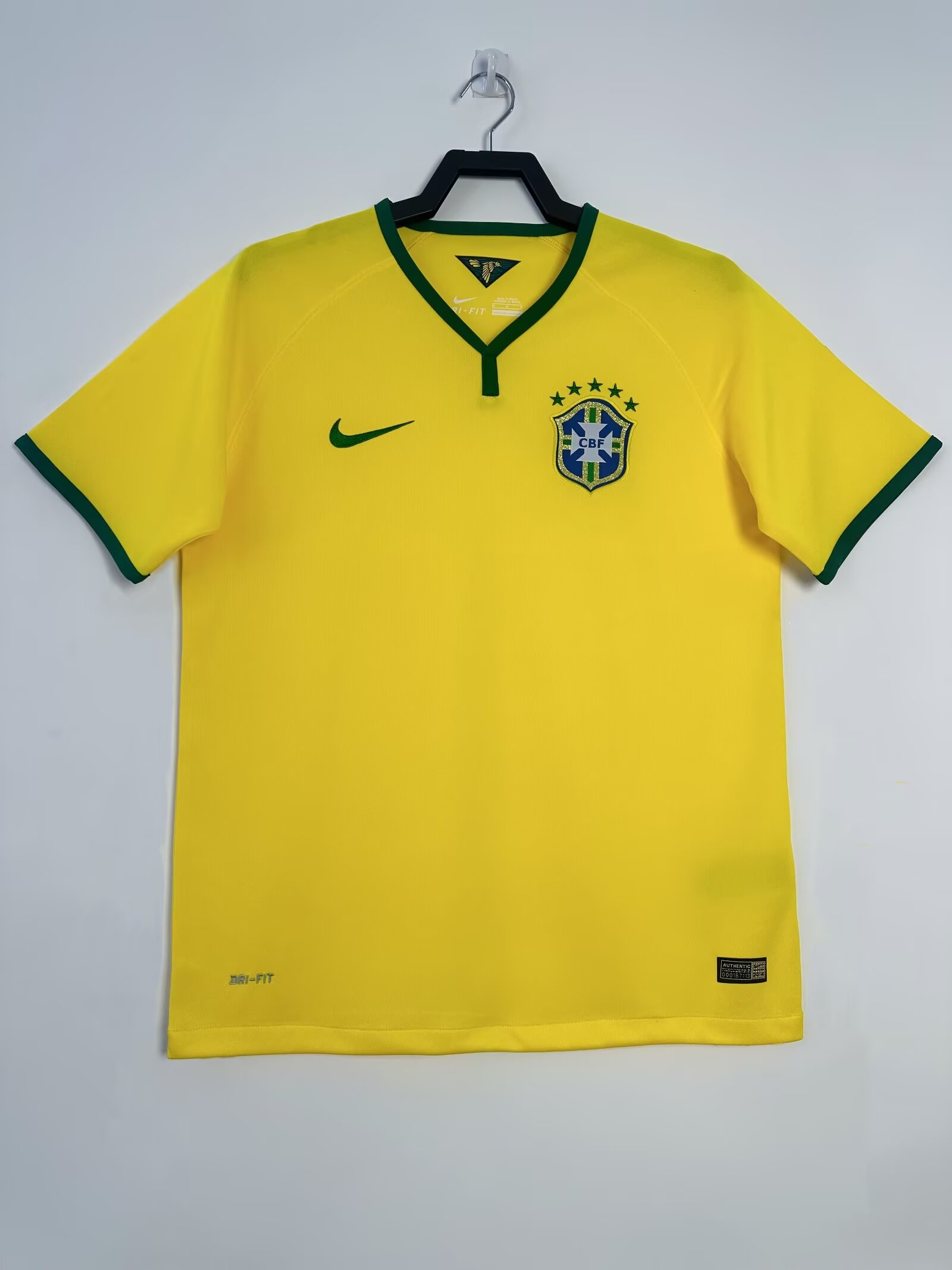 2014 Brazil Home Retro Soccer Jersey