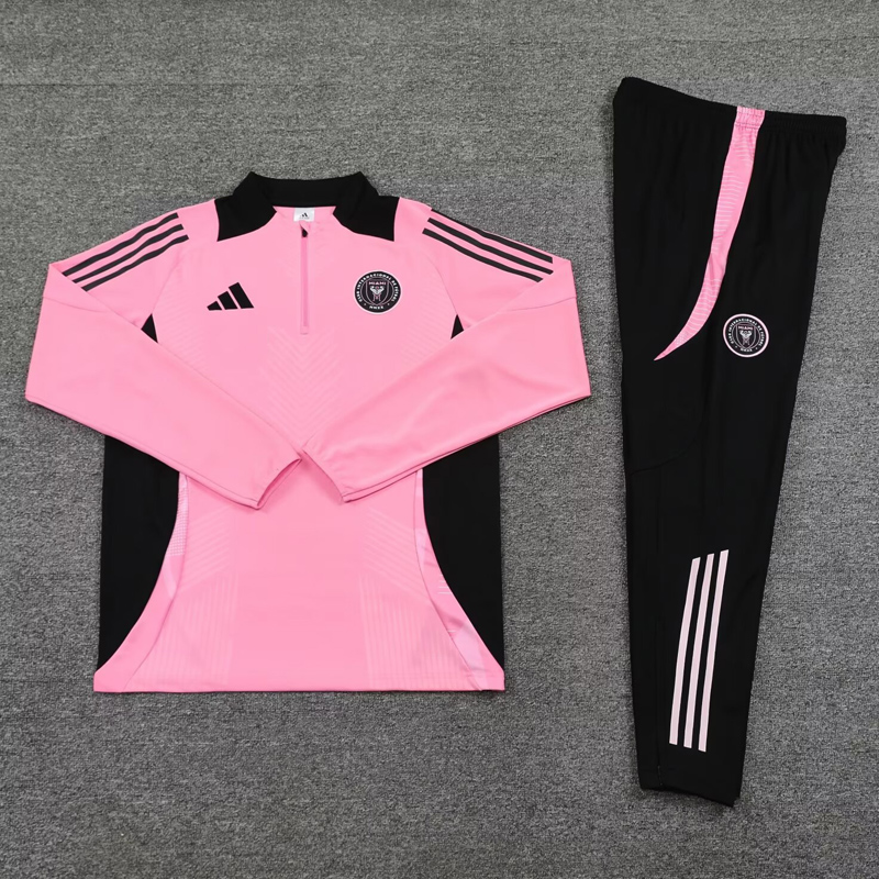 24-25 Inter Miami Pink Half Pull Tracksuit (半拉链)