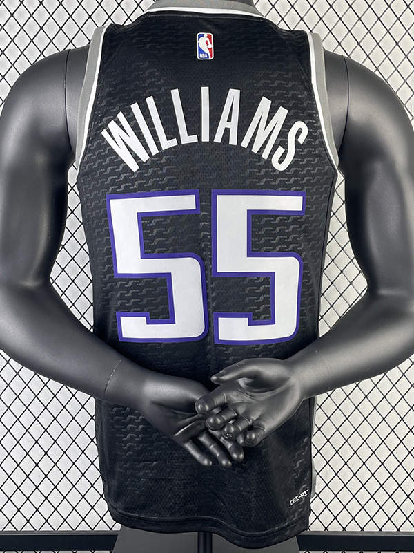 22-23 Kings WILLIAMS #55 Black Top Quality Hot ...