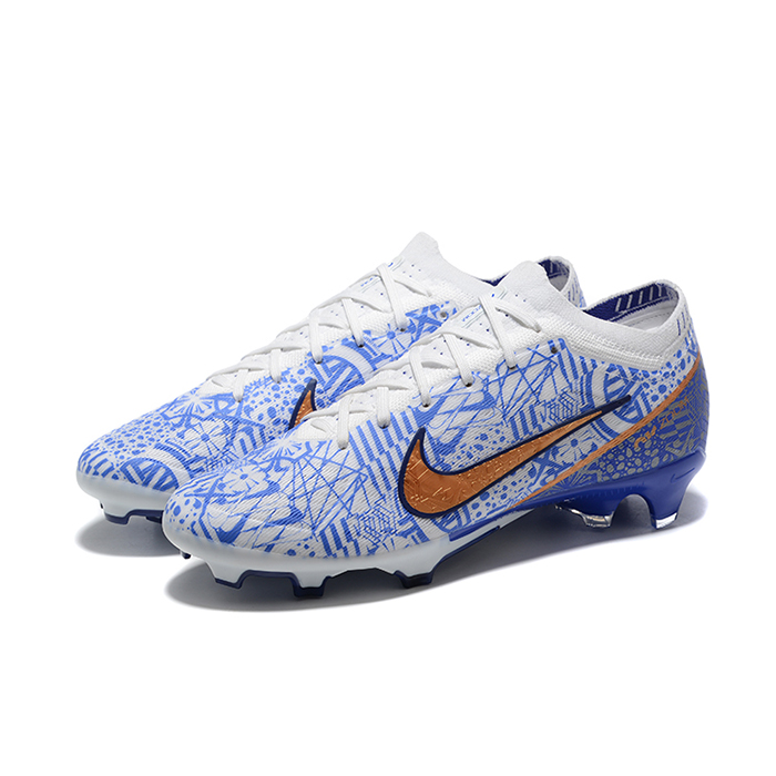 Air Zoom Mercurial Vapor XV Elite FG High Soccer Shoes-White/Blue-3537771