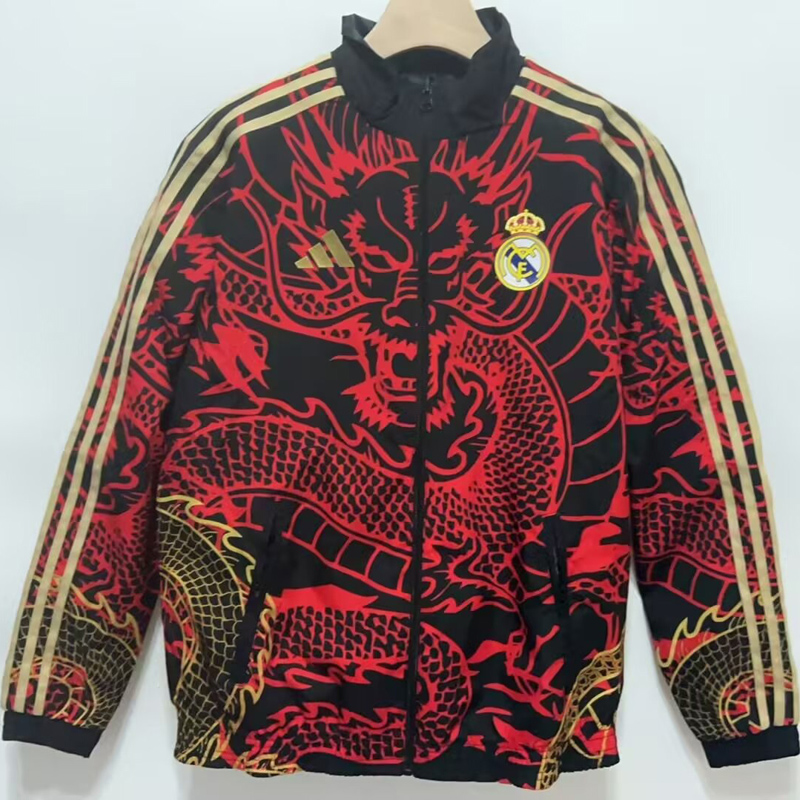 24-25 RMA Red & Black Double Sided Windbreaker (双面风衣)(红龙)