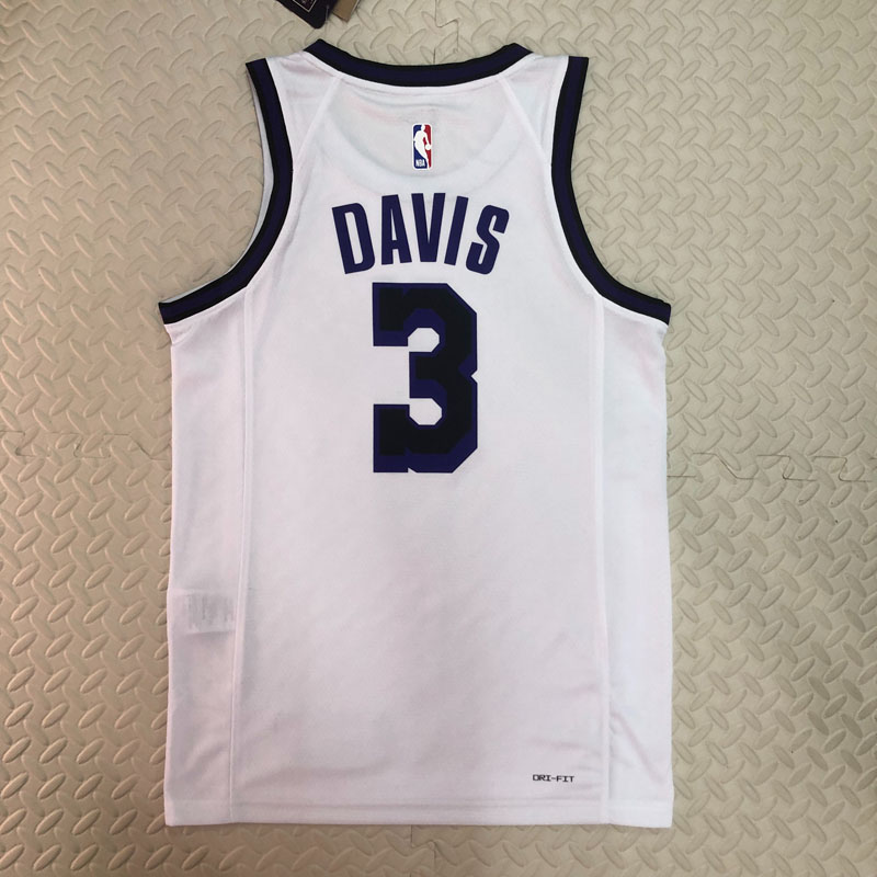 22-23 LAKERS DAVIS #3 White City Edition Top Qu...