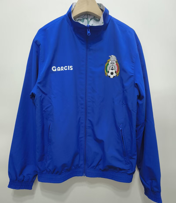 24-25 Mexico Blue & White Double Sided Windbreaker (双面风衣)