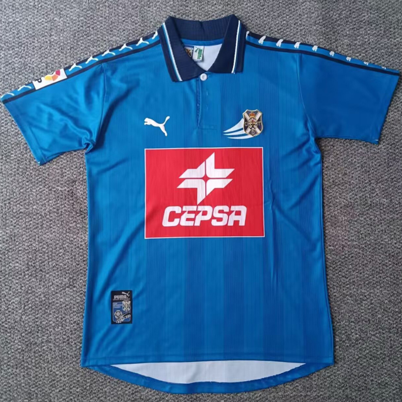 1998-1999 CD Tenerife Away Retro Soccer Jersey (带章)