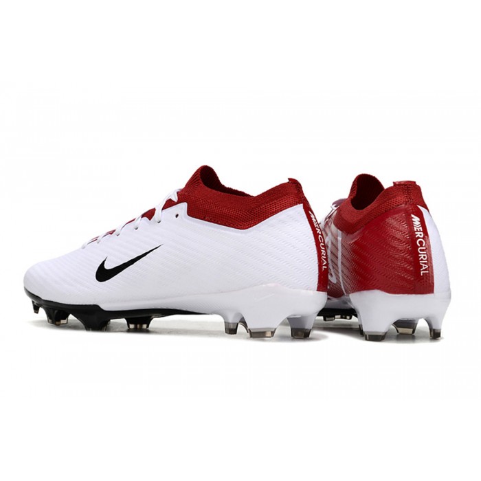 Air Zoom Mercurial Superfly IX Elite FG Soccer Shoes-White/Red-5715068