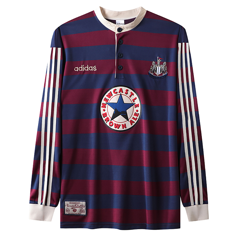 1995-1997 Newcastle Away Long Sleeve Retro Socc...