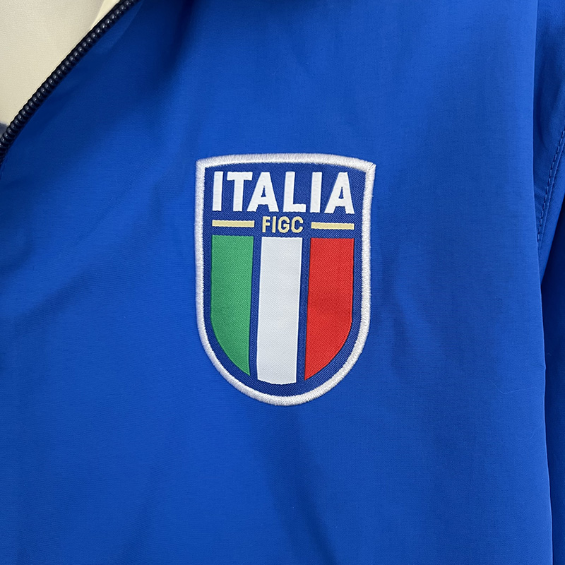 2023 Italy Blue & Yellow Double Sided Windbreak...