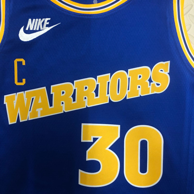 22-23 WARRIORS CURRY #30 Blue Top Quality Hot P...