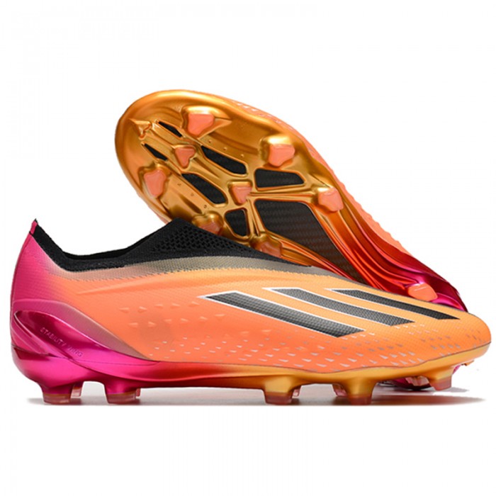 X Speedportal + FG Soccer Shoes-Orange/Black-8534552