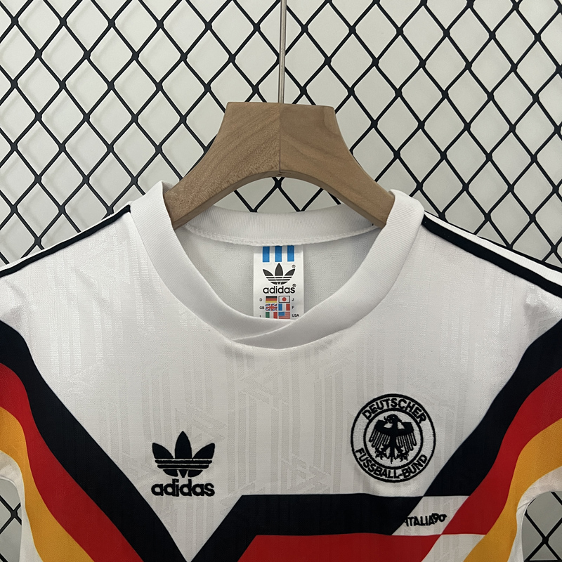 1990 Germany Home Kids Retro Soccer Jersey