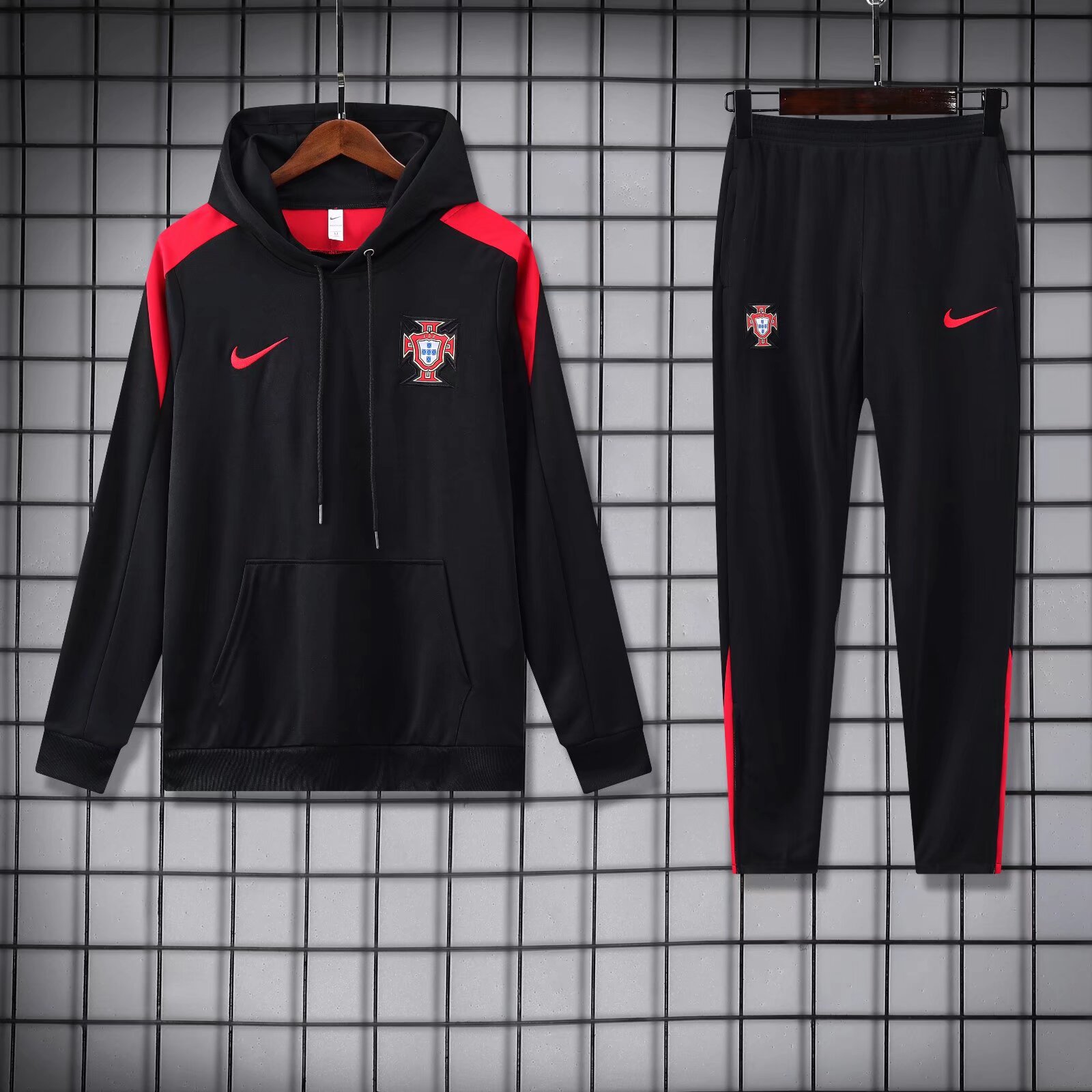 24-25 Portugal Black hat Tracksuit