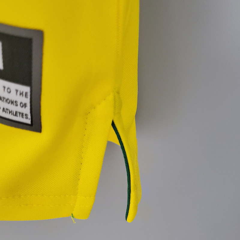 1998 Brazil Home Retro Soccer Jersey(亲笔签名 号码)