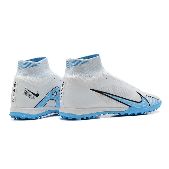 Superfly 8 Academy TF High Soccer Shoes-White/Blue-614383