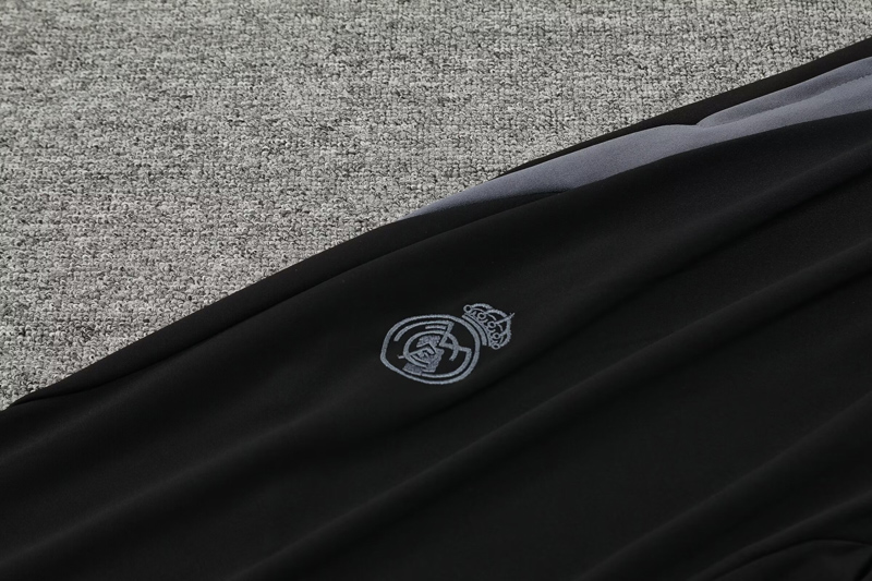 2024-25 RMA White Half Pull Tracksuit (半拉链)