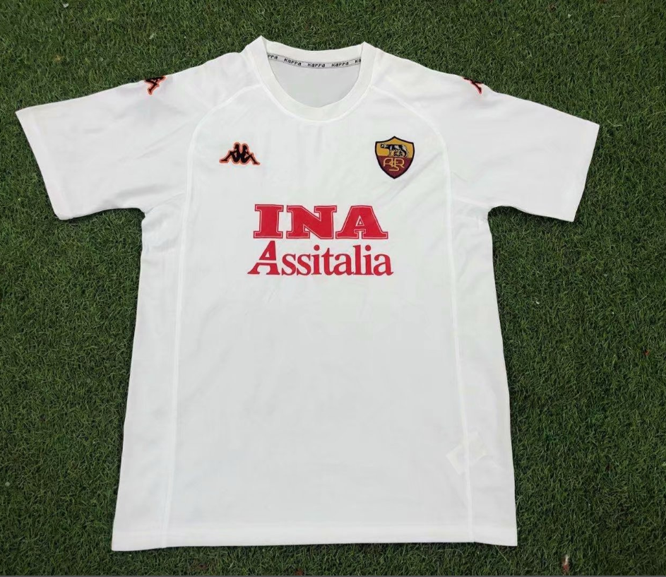 2000-2001 Roma away Retro Soccer Jersey