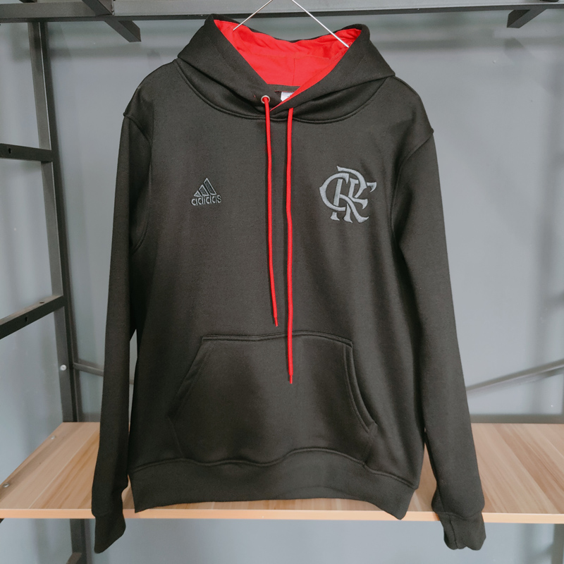 2023 Flamengo Black Hoody (加绒-刺绣)