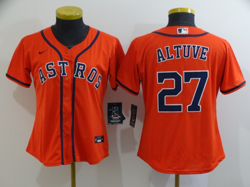 Houston Astros Women's baseball jersey ALTUVE 27 fans edition