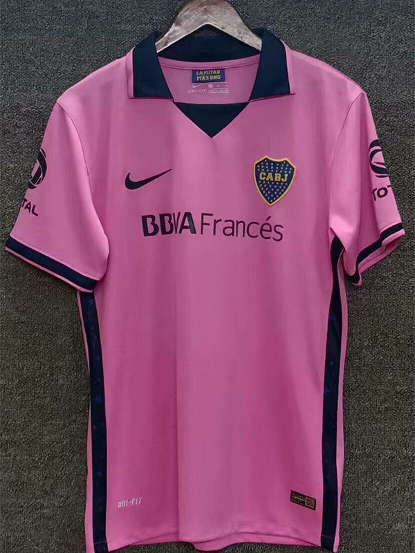 2013-2014 Boca Juniors Pink Retro Soccer Jersey