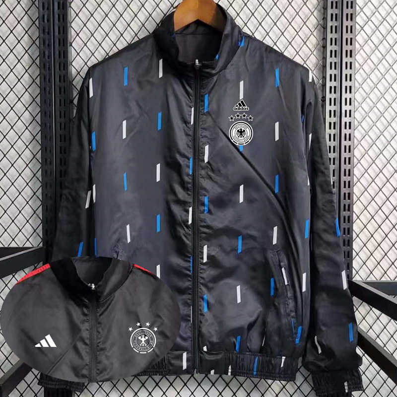 2023 Germany Black Double Sided Windbreaker (双面风衣)