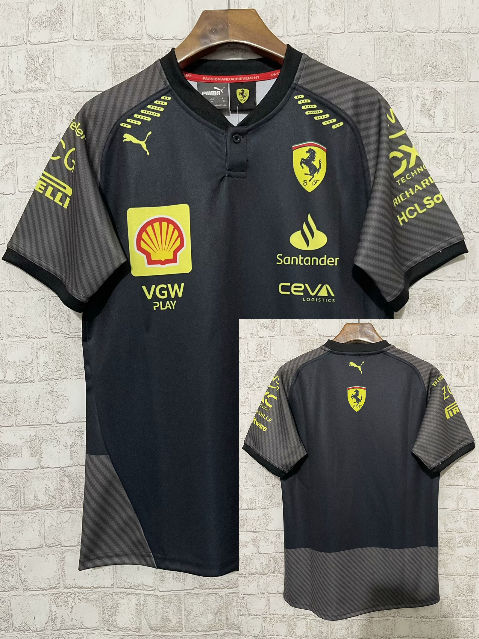 2024 F1 Ferrari  New Pattern Short Sleeve Racing Suit