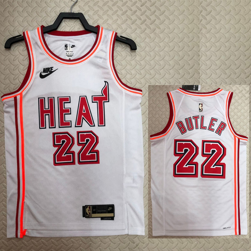 22-23 Heat BUTLER #22 White Top Quality Hot Pre...