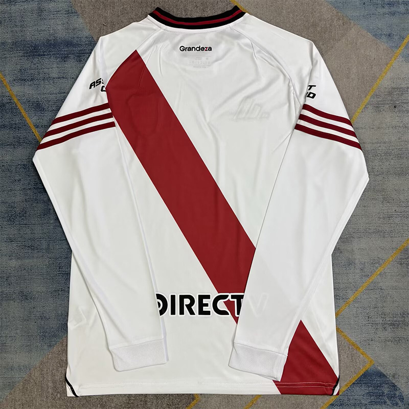 25-26 River Plate Home Long Sleeve Soccer Jersey (长袖)