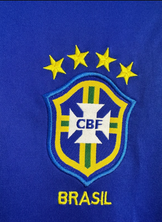 1998 Brazil Away Long Sleeve Retro Soccer Jersey (长袖)