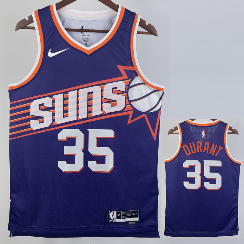 23-24 SUNS DURANT #35 Purple Top Quality Hot Pr...