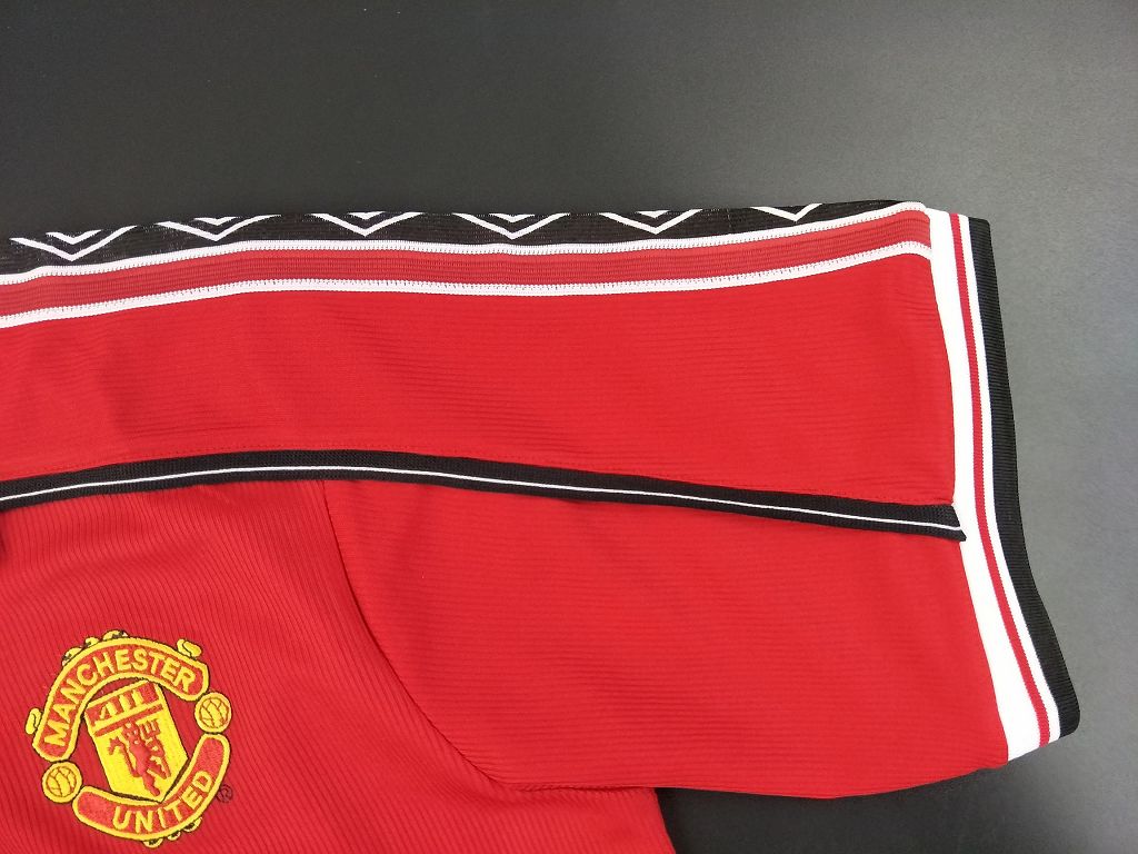 1998-1999 Man Utd Home Retro Soccer Jersey Shirt