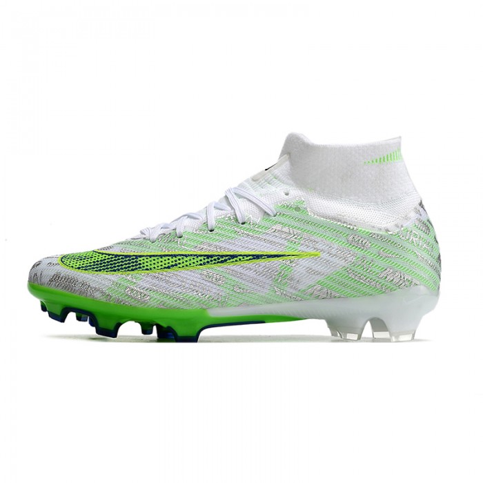 Air Zoom Mercurial Superfly IX Elite FG High Soccer Shoes-Green/White-4123622