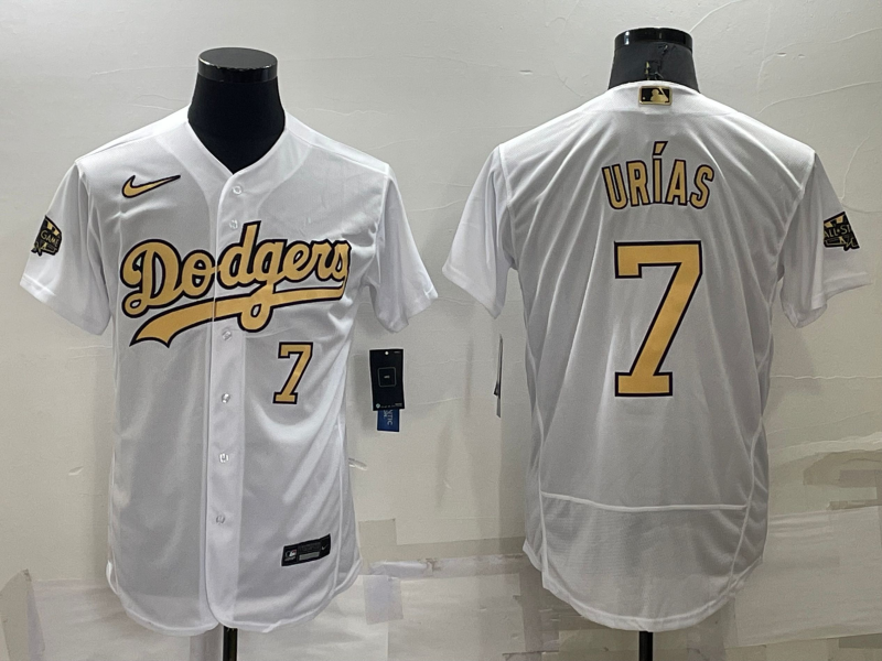 2022 Men's Los Angeles Dodgers 7 white MLB Jersey