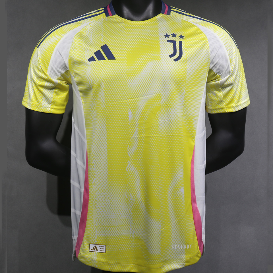 2024/25 JUV Away Yellow Player Version Soccer Jersey